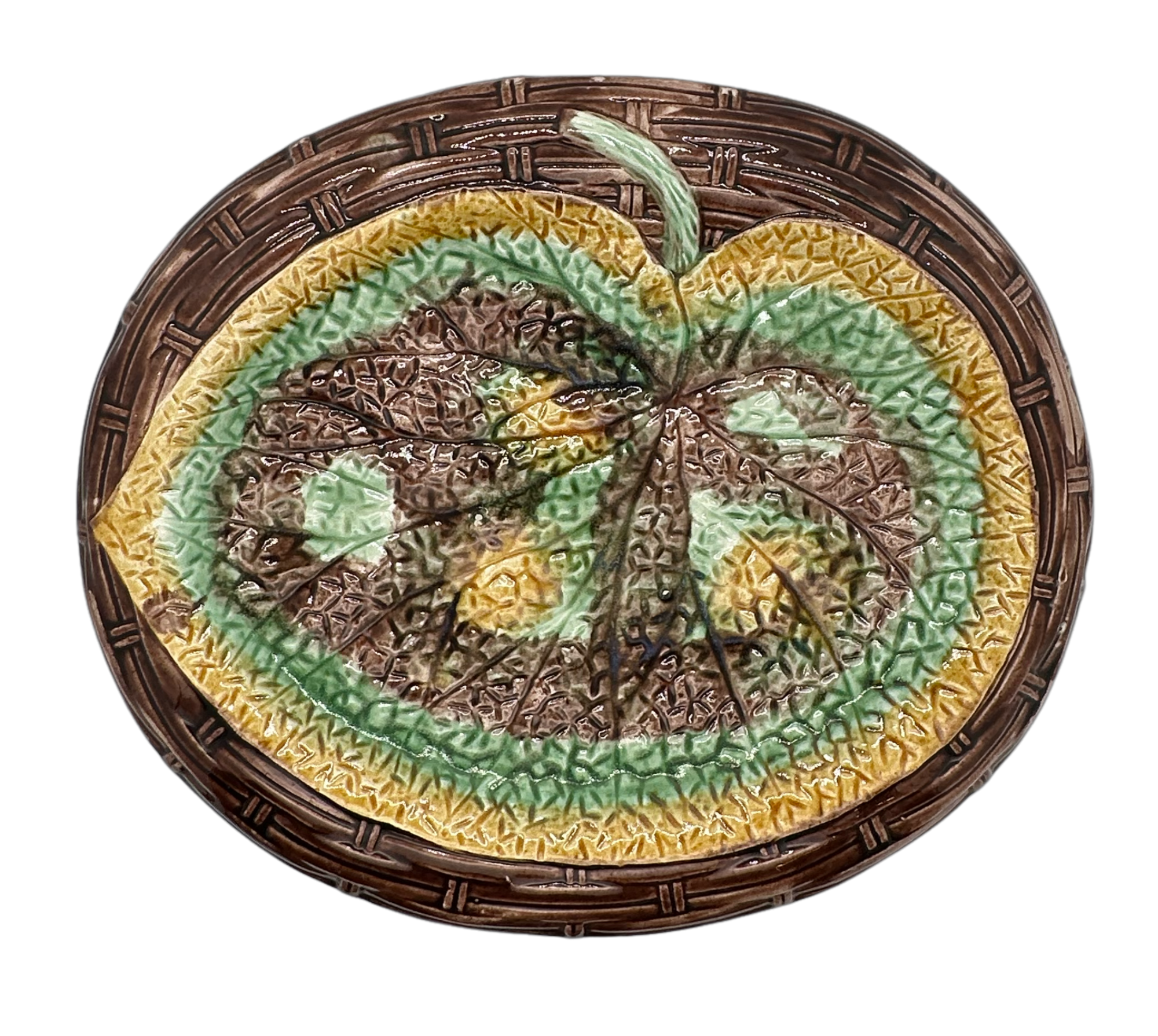 Majolica Begonia Leaf Platter - Hunt and Bloom