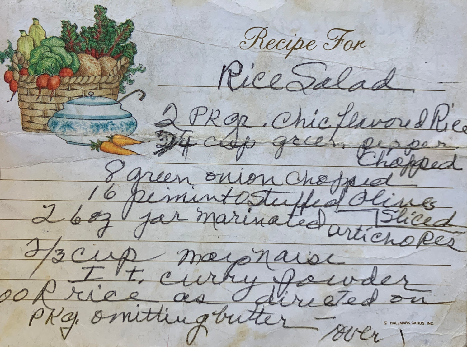 Blast from the Past: Rice Salad