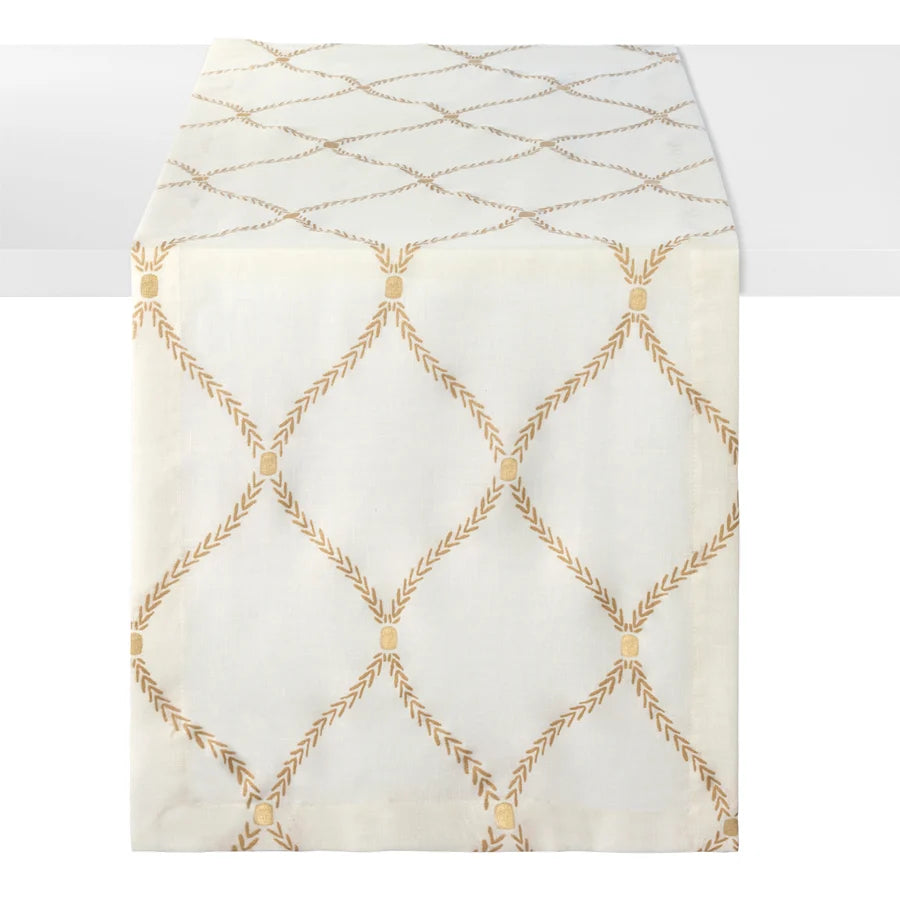 Regent Metallic 90" Runner, Gold