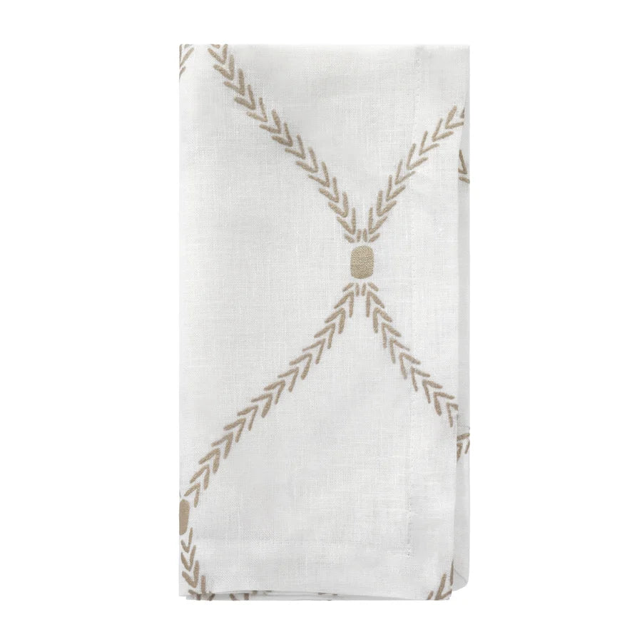 Regent Metallic Napkins, Set of 4, Silver