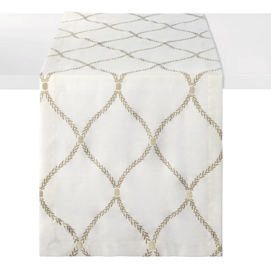 Regent Metallic 90" Runner, Silver