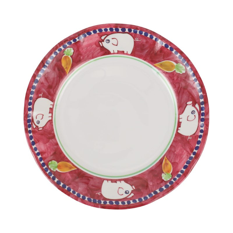 Vietri Melamine Campagna Porco Dinner Plate