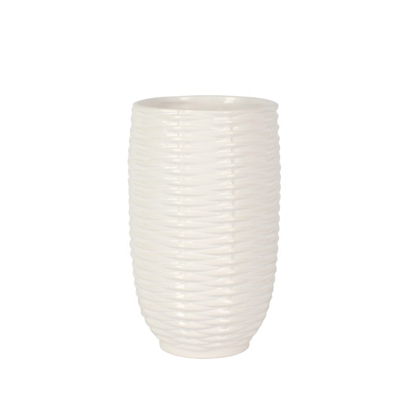 Vietri Tessere Basketweave Short Vase