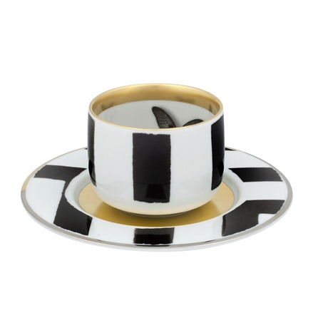 Sol Y Sombra Coffee Cup & Saucer, Set of 4