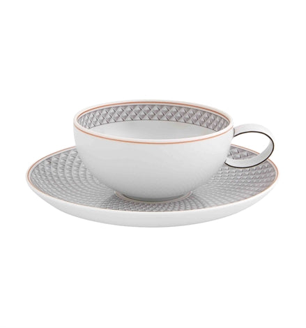 Maya Tea Cup and Saucer, Set of 4
