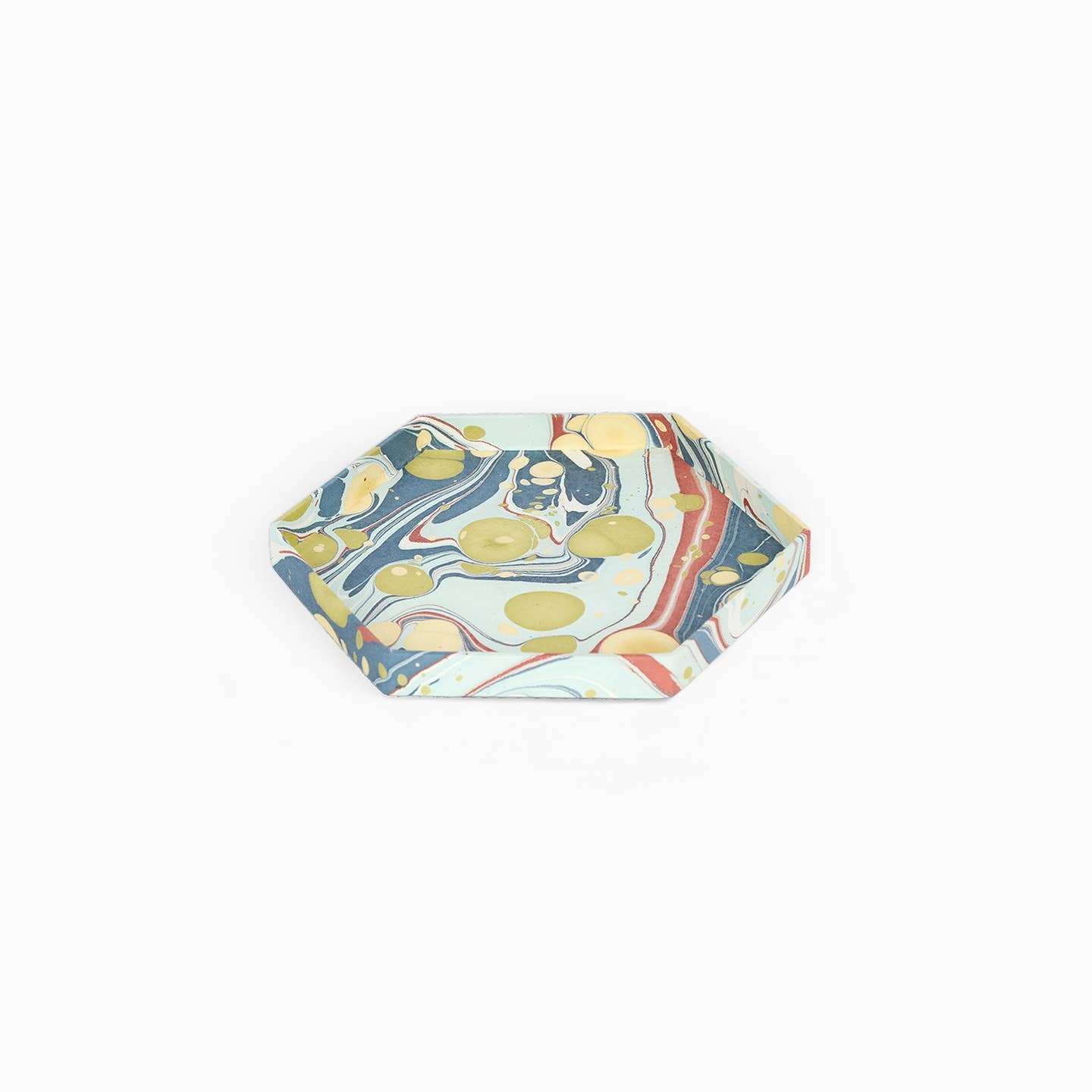 Sasser Hex Trays, Sea Splatter, Set of 2