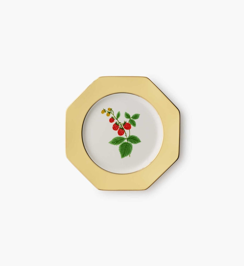 Roses Porcelain Dessert Plate Set