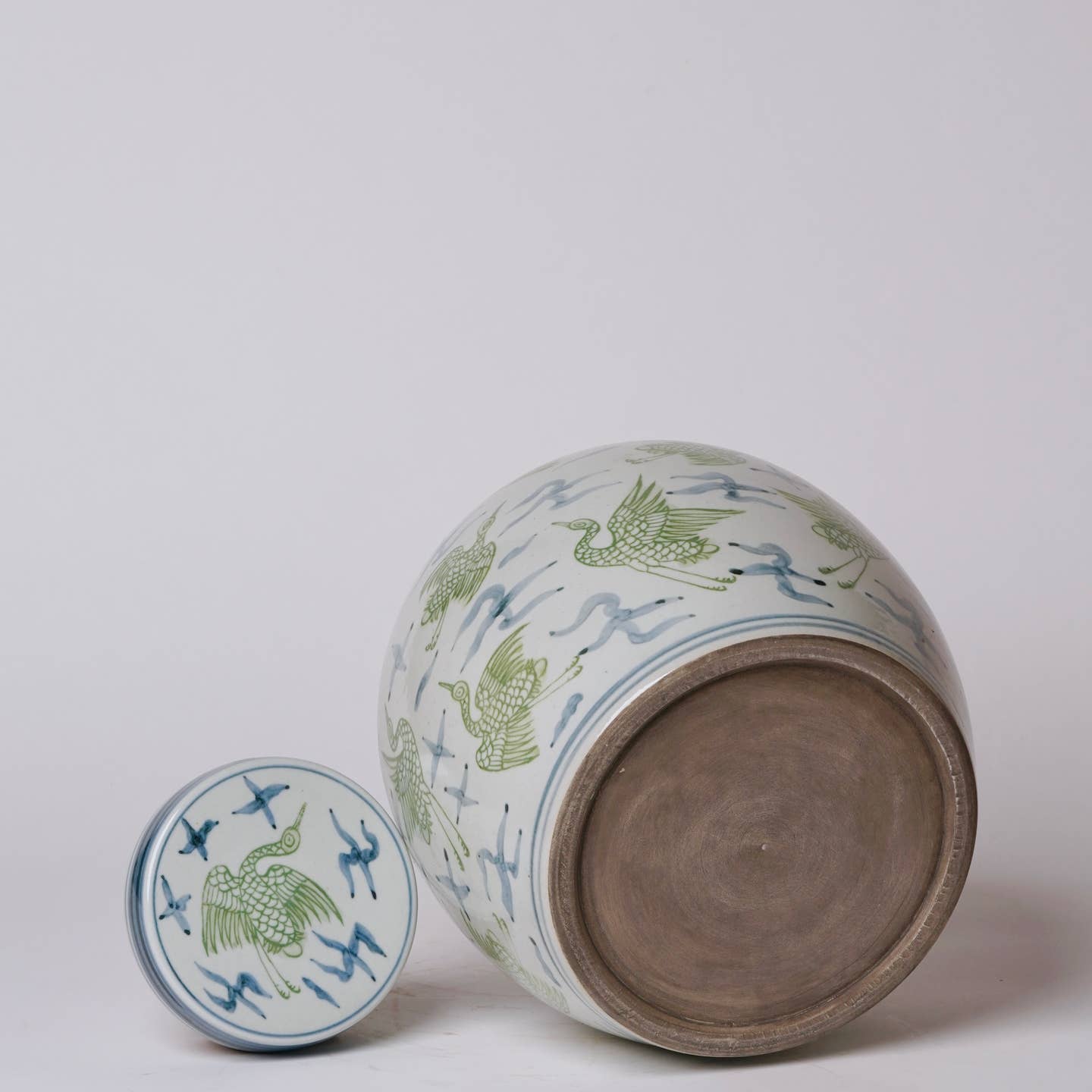 Blythe Cranes & Clouds Porcelain Jar