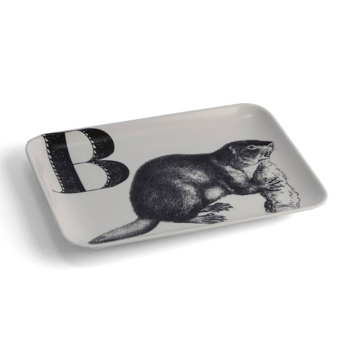 B is for Beaver Valet Tray