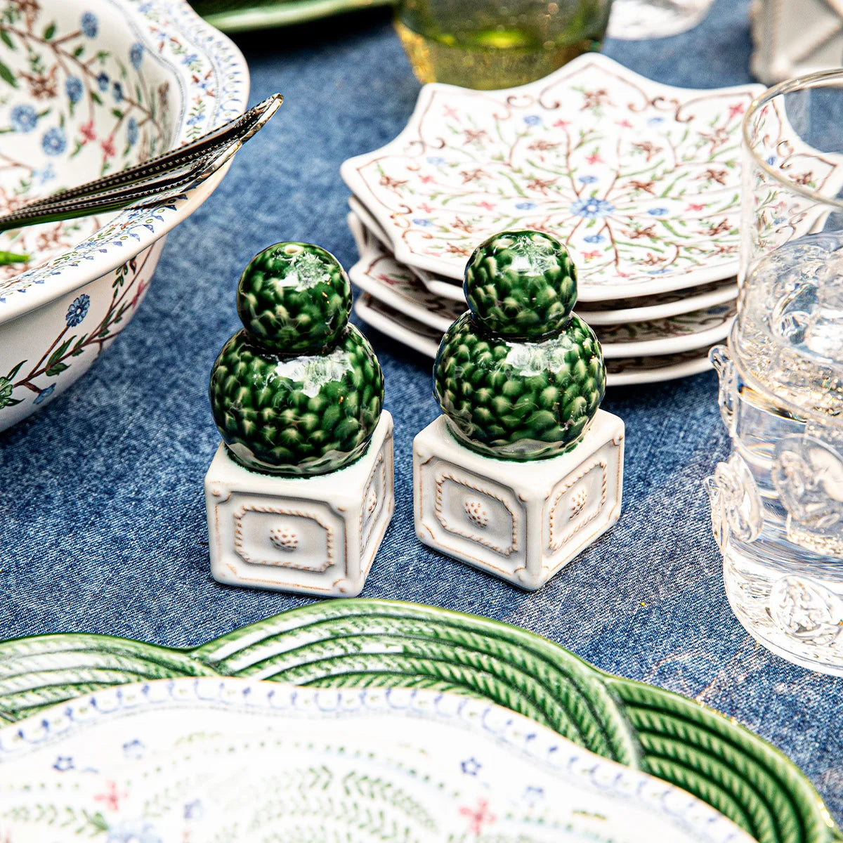 Juliska Berry & Thread Topiary Salt and Pepper, Set of 2