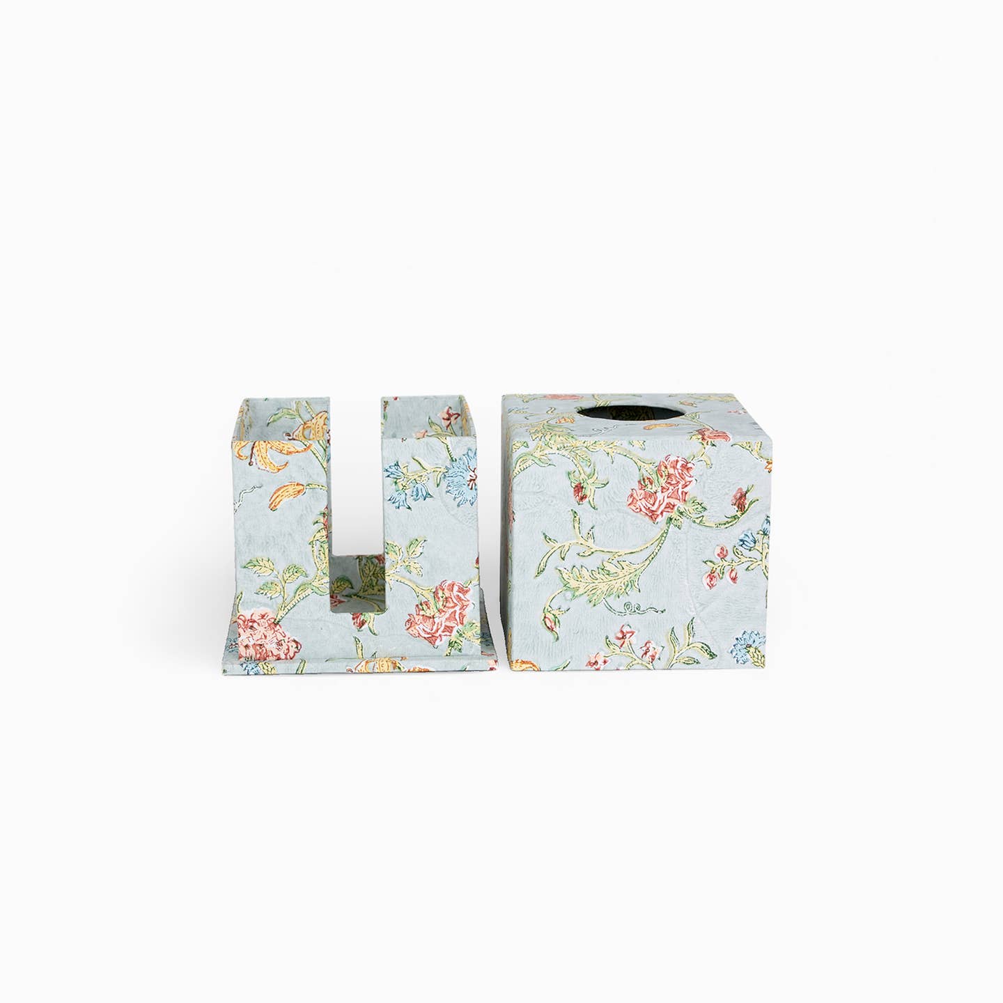 Amanda Paper Tissue Box, Blue