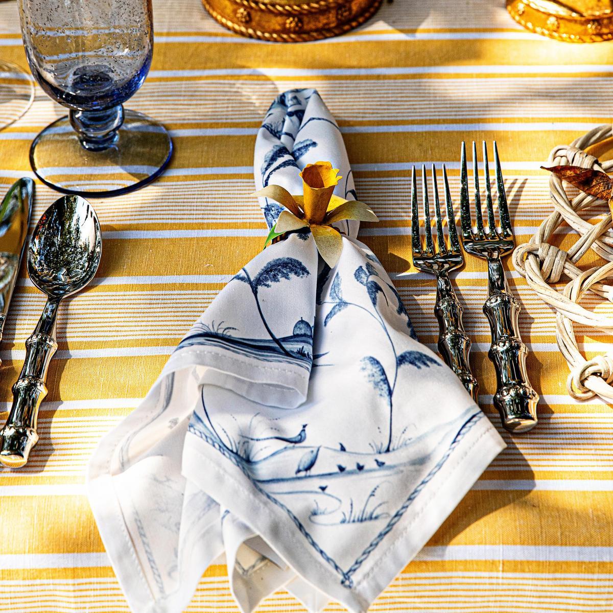 Juliska Country Estate Napkins Set of 4, Delft Blue