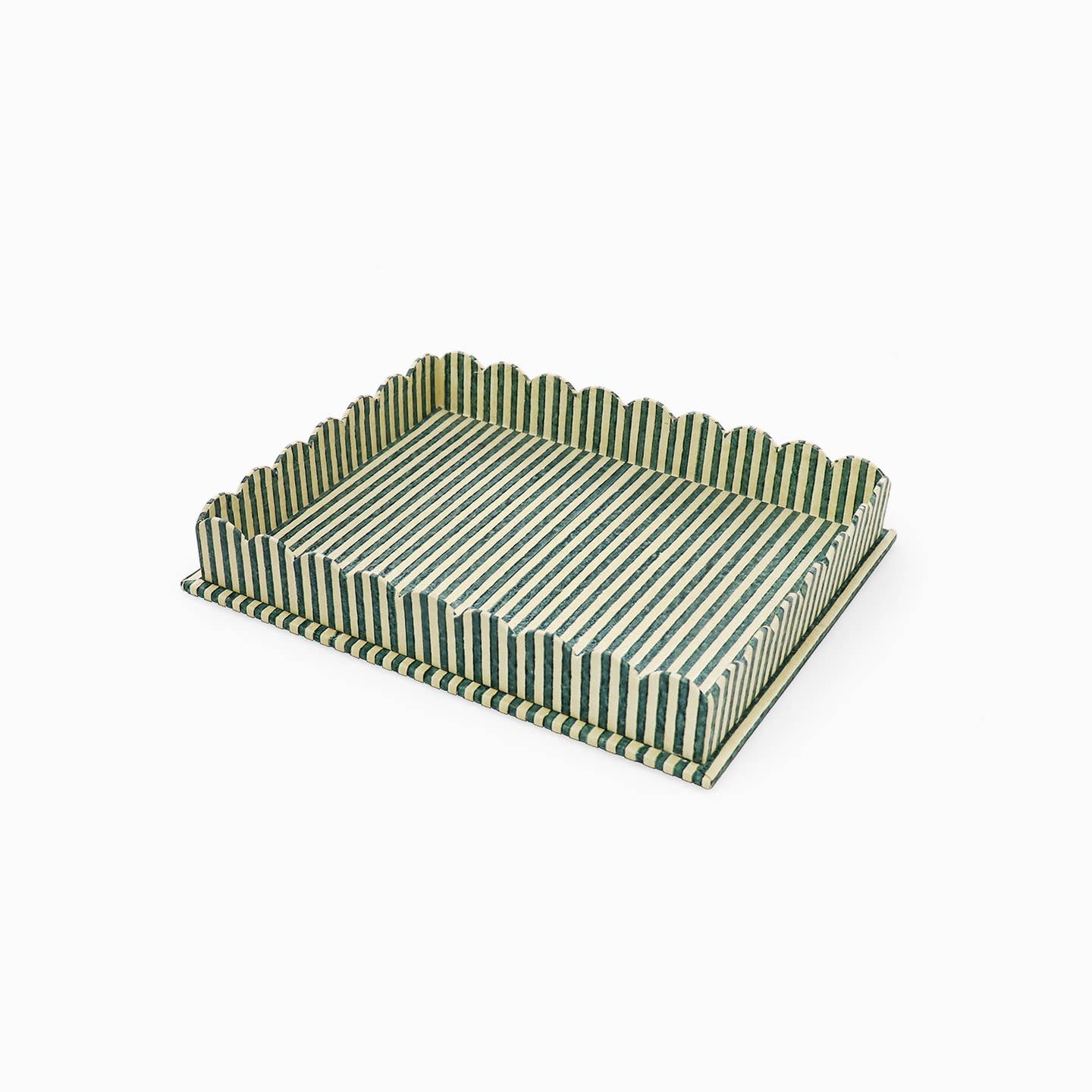 Hayes Striped Trays, Set of 2, Denim