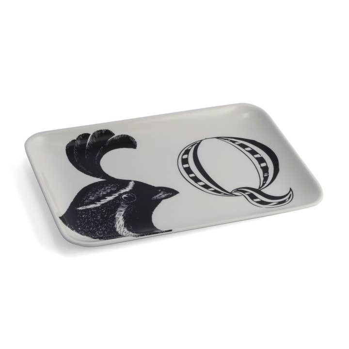 Q is for Quail Valet Tray