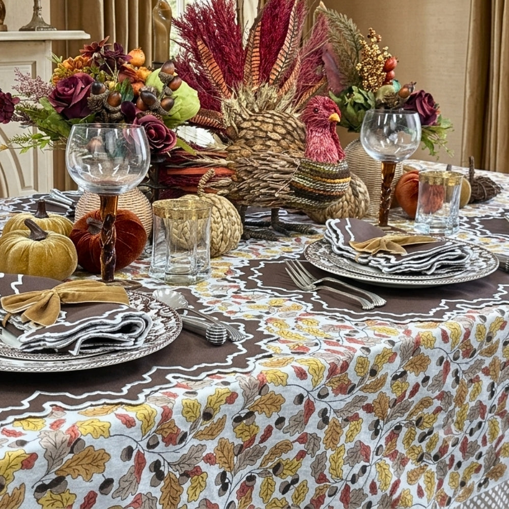 Acorns & Leaves Tablecloth