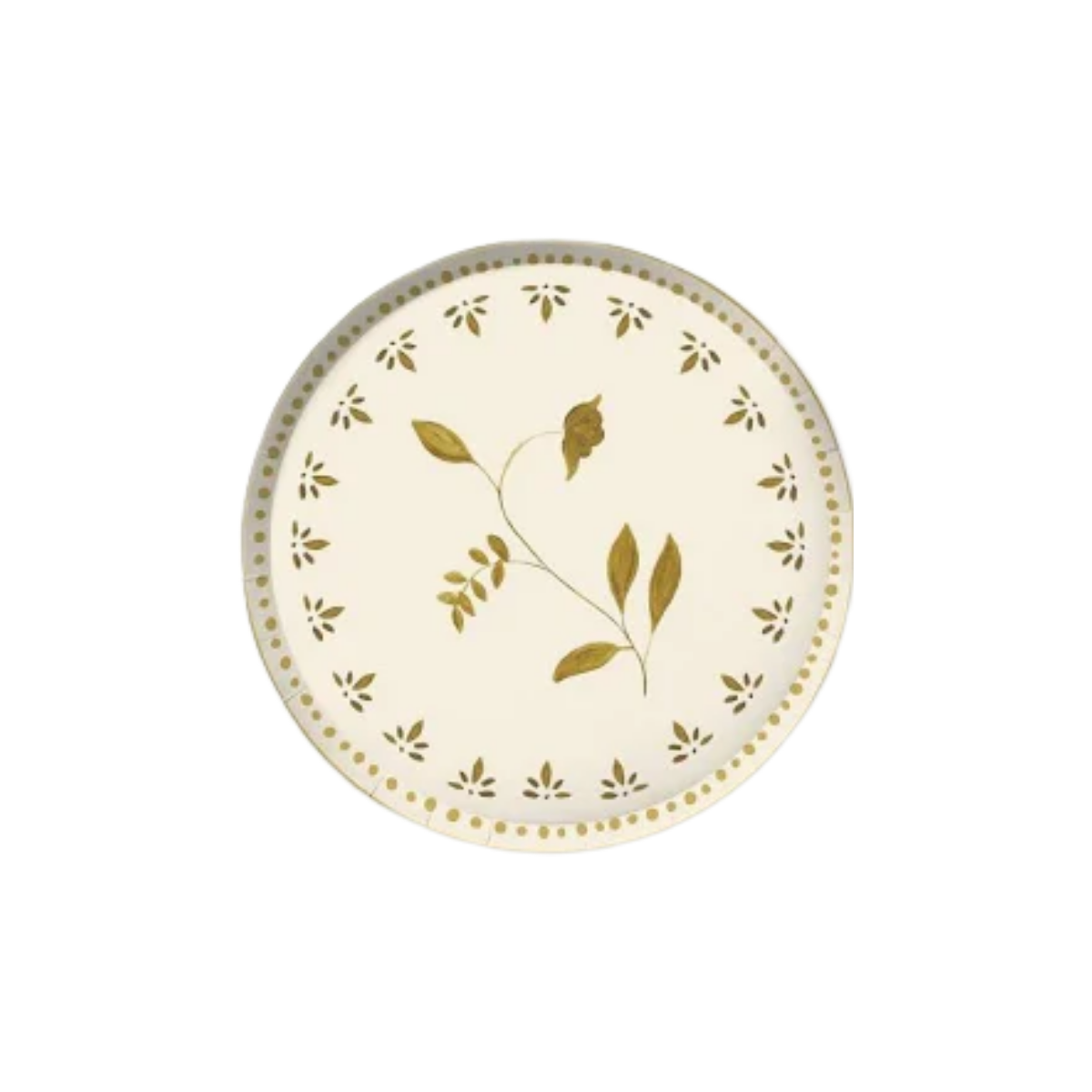 Gilded Appertizer Plate Set, Gold Leaf