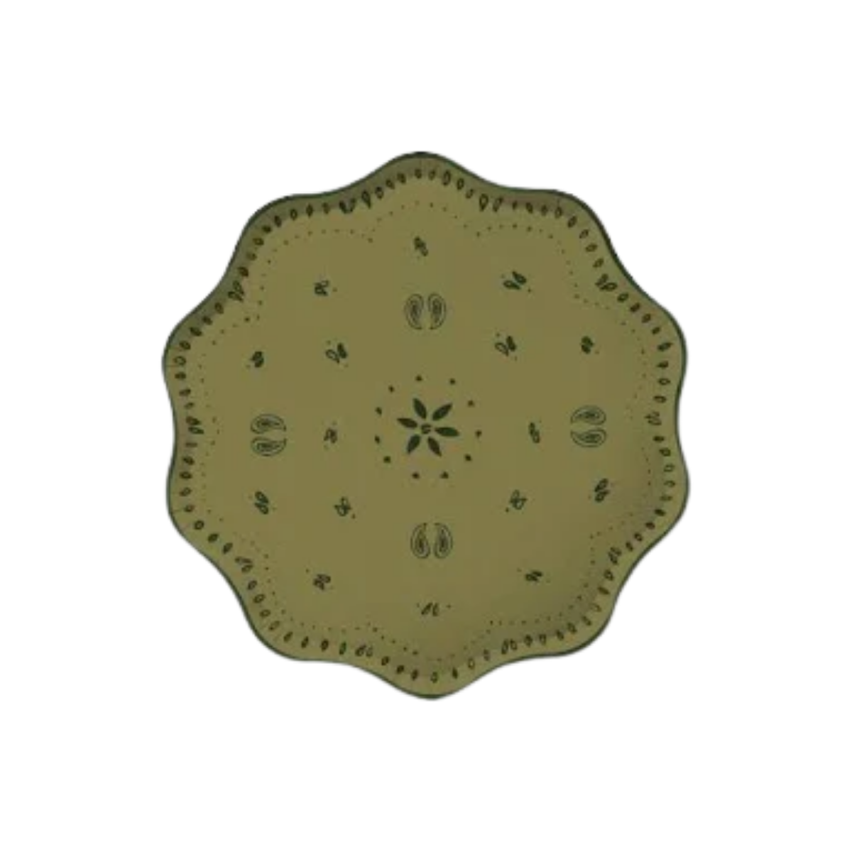 Rodeo Dessert Plate Set, Olive