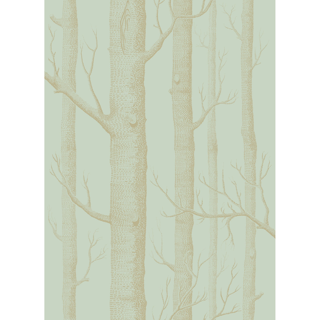 Cole & Son Woods Wallpaper, Green/Gold