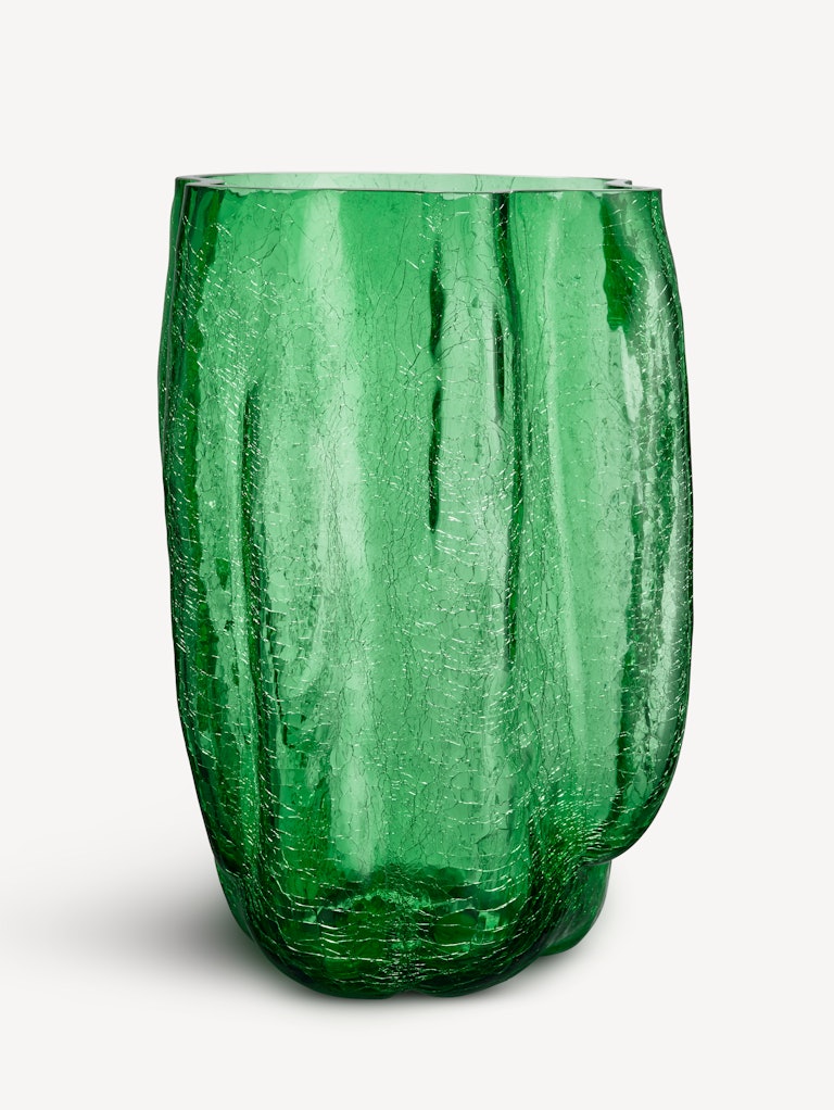 Crackle Vase Green XL