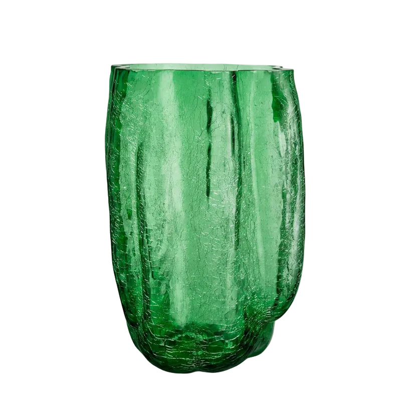 Crackle Vase Green XL
