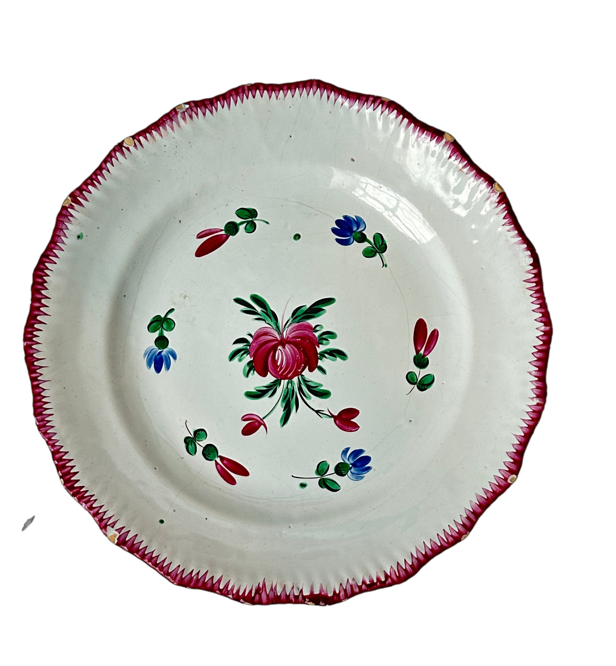 Antique French Strasbourg Plate