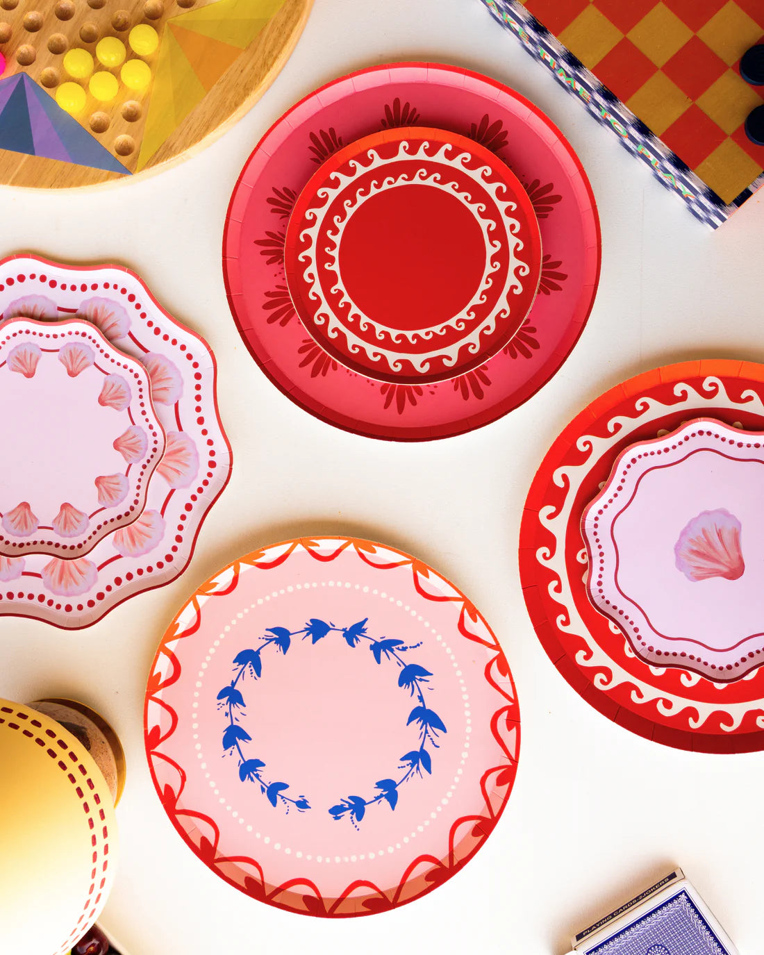 Fête Dinner Paper Plate Set, Sunset Spritz
