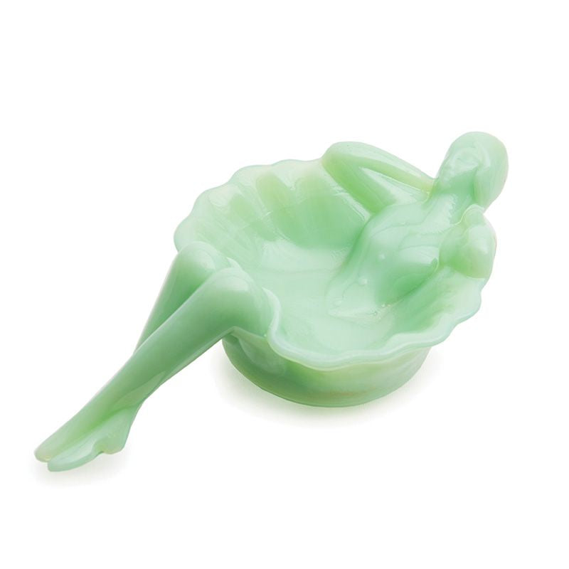 Bathing Beauty Soap Dish, Jadeite