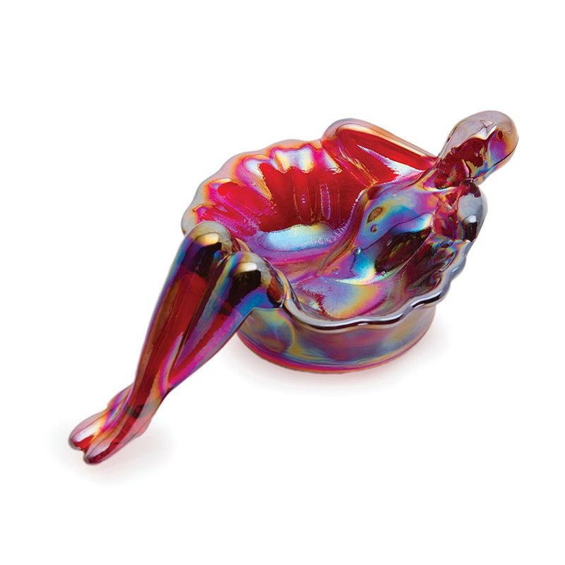 Bathing Beauty Soap Dish, Iridescent Red