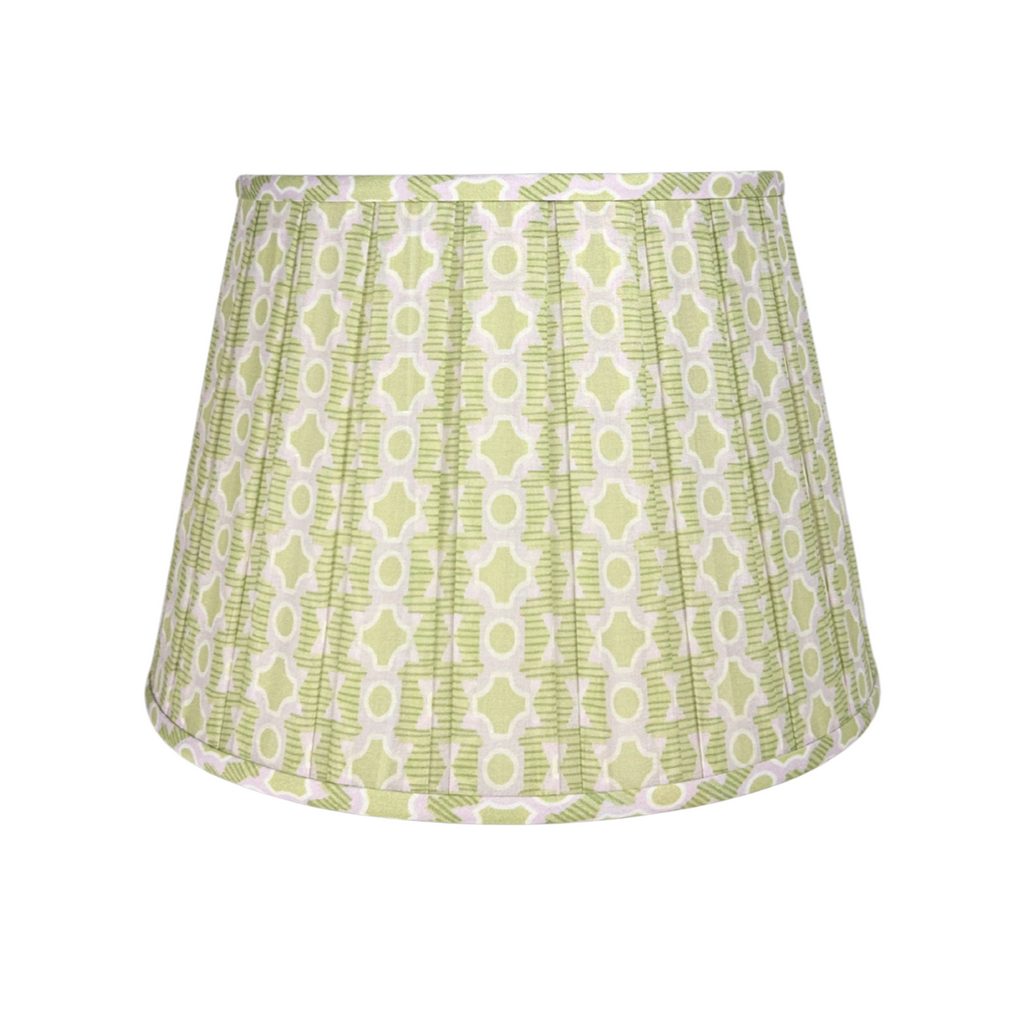 Spring Lamp Shade in Green/Lavender