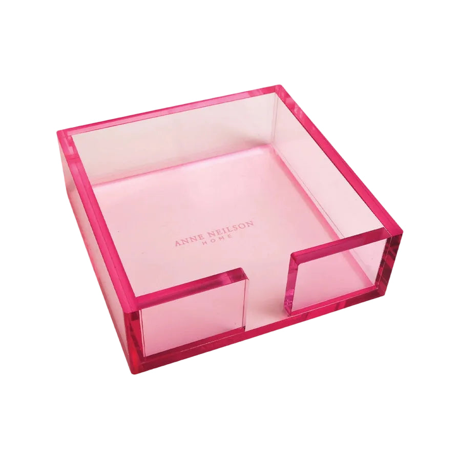 Acrylic Cocktail Napkin Tray, Pink