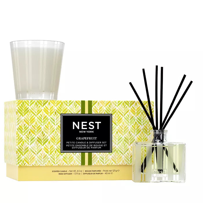 Nest Grapefruit Petite Candle & Petite Reed Diffuser Set