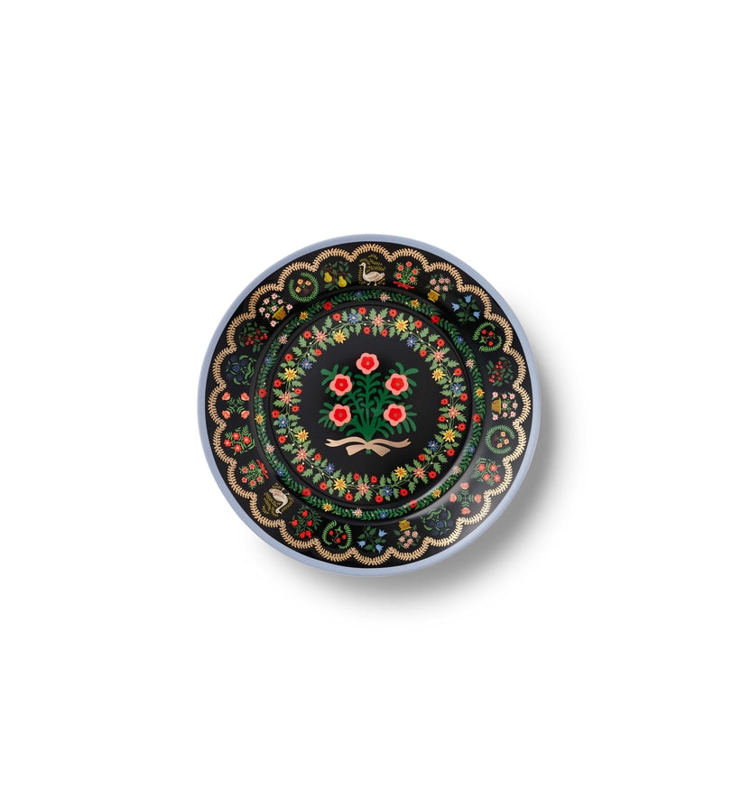Rosette Porcelain Dessert Plate Set