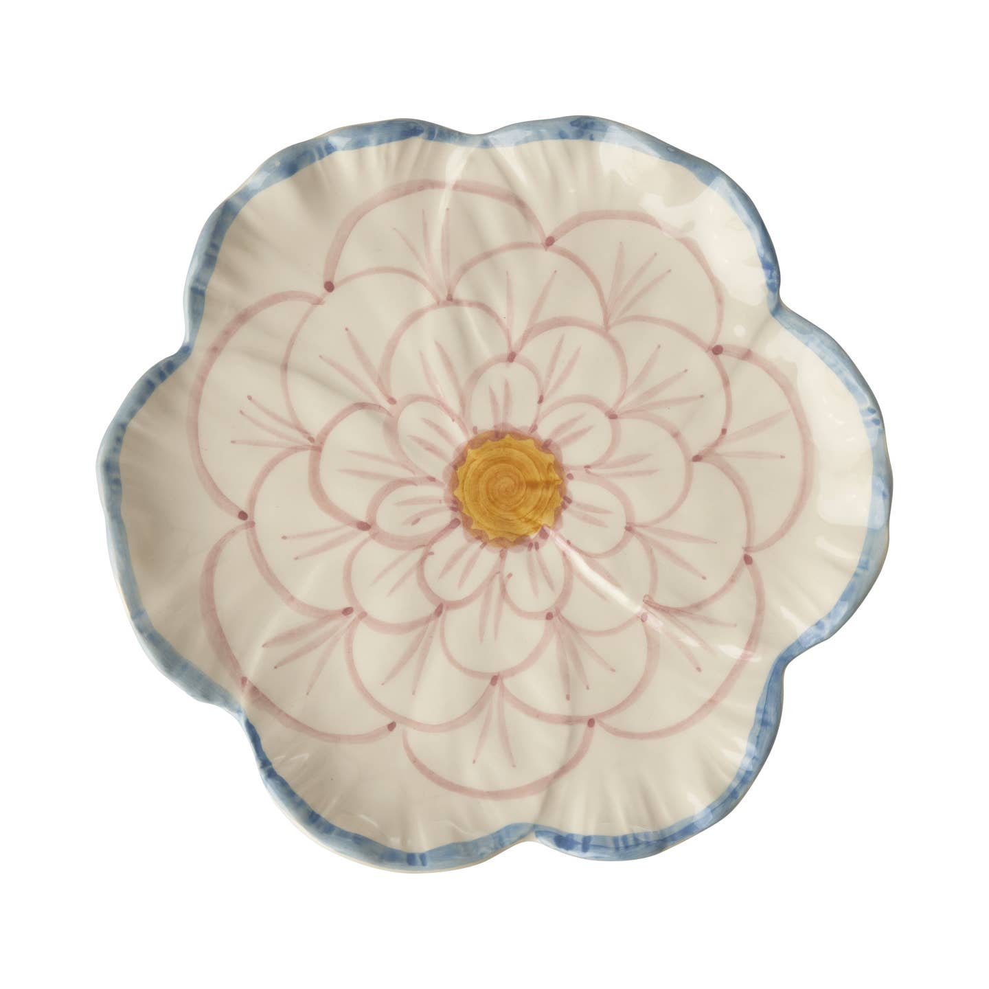 Lansley Flower Plate, Blue