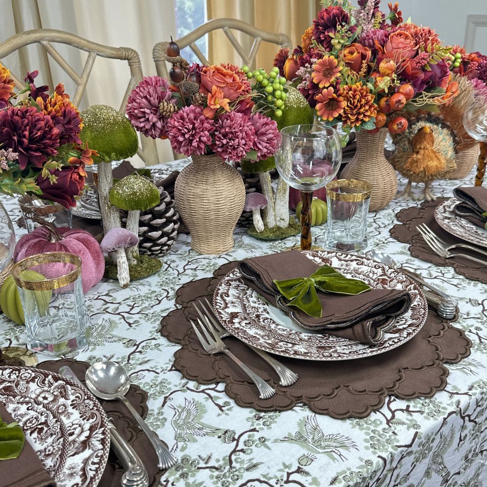 Lillian Placemat, Cocoa, Set of 4