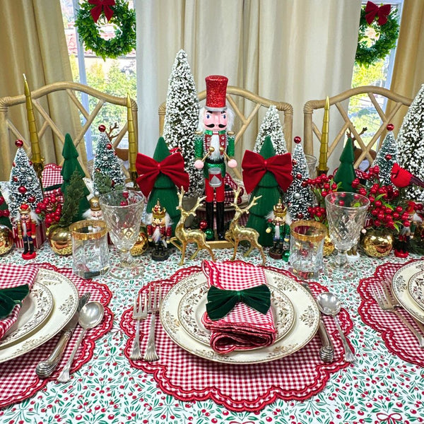 Bettina Placemats, Red Gingham, Set of 4 Hunt and Bloom — free download