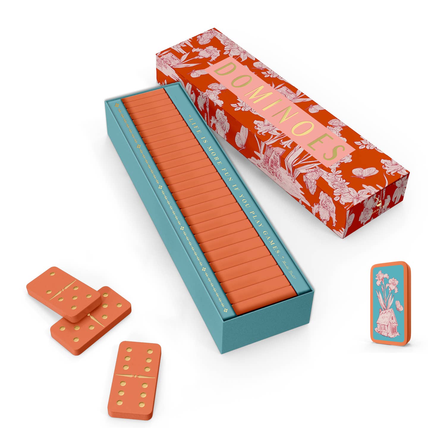 Fairy House Toile Domino Set