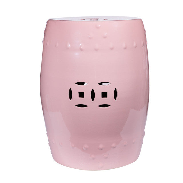 Elia Garden Stool, Pink