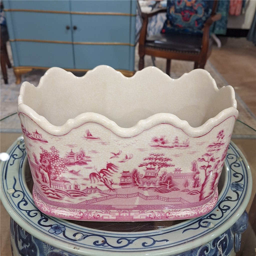 Josie Pink Porcelain Planter