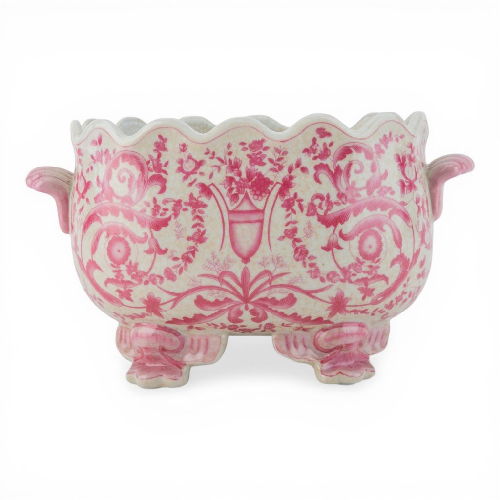 Arabella Pink Oval Footed Planter
