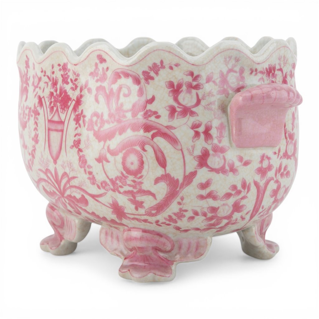 Arabella Pink Oval Footed Planter