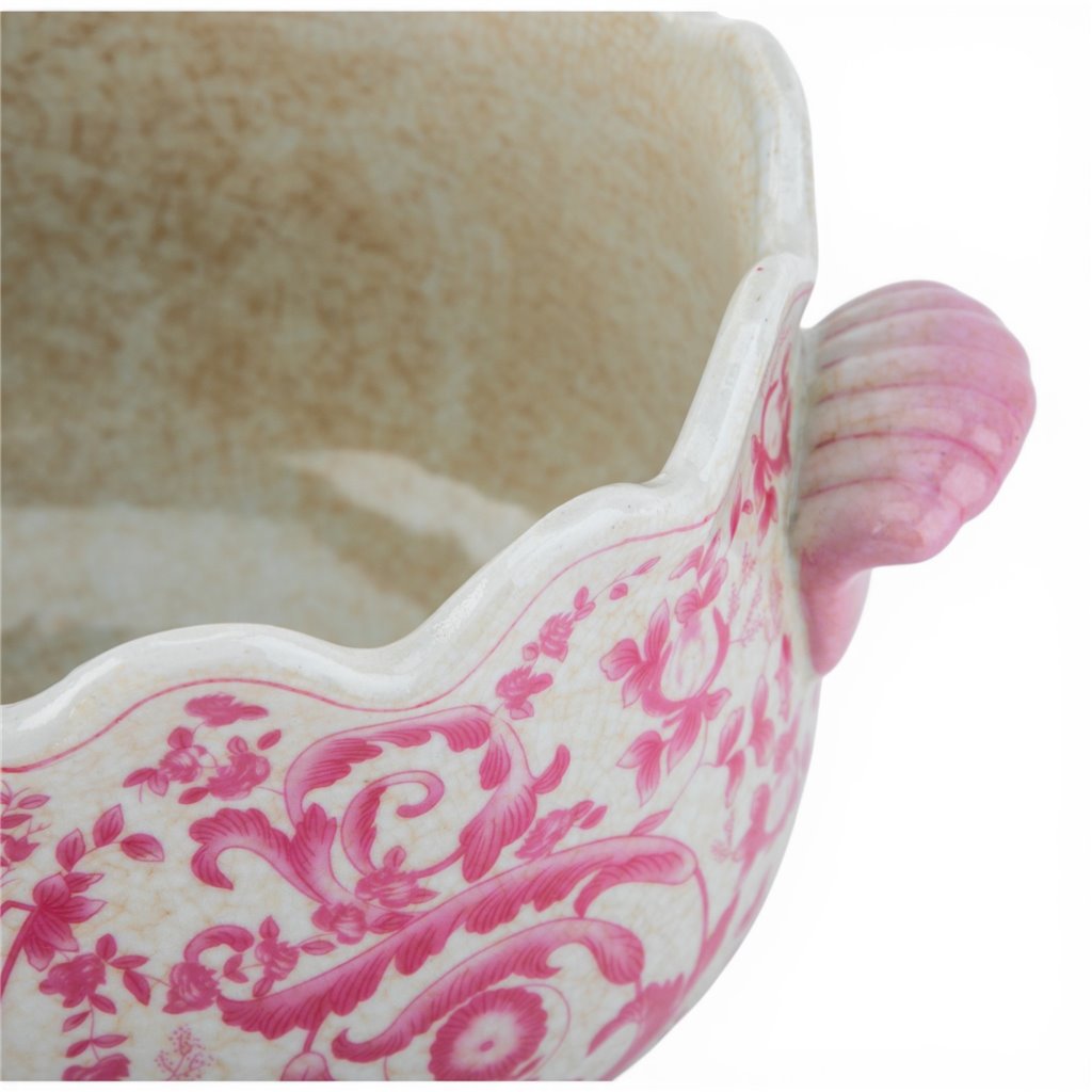 Arabella Pink Oval Footed Planter