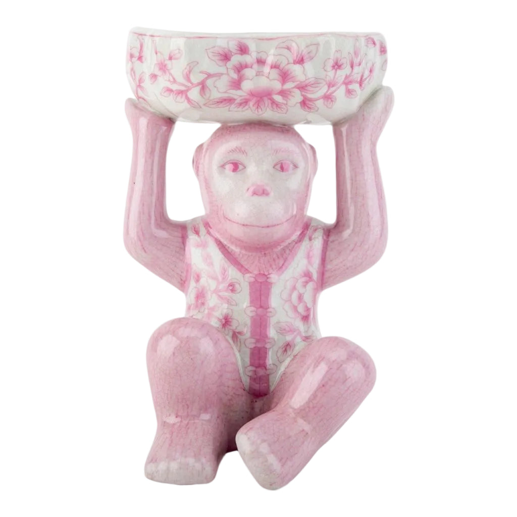Leaper Monkey Pedestal Bowl