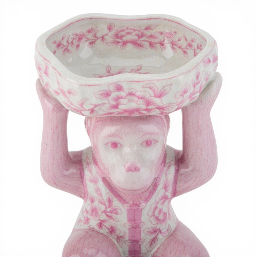 Leaper Monkey Pedestal Bowl