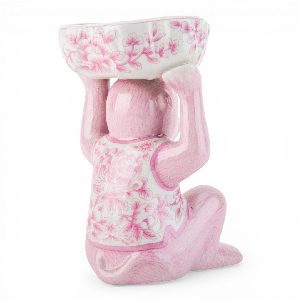 Leaper Monkey Pedestal Bowl