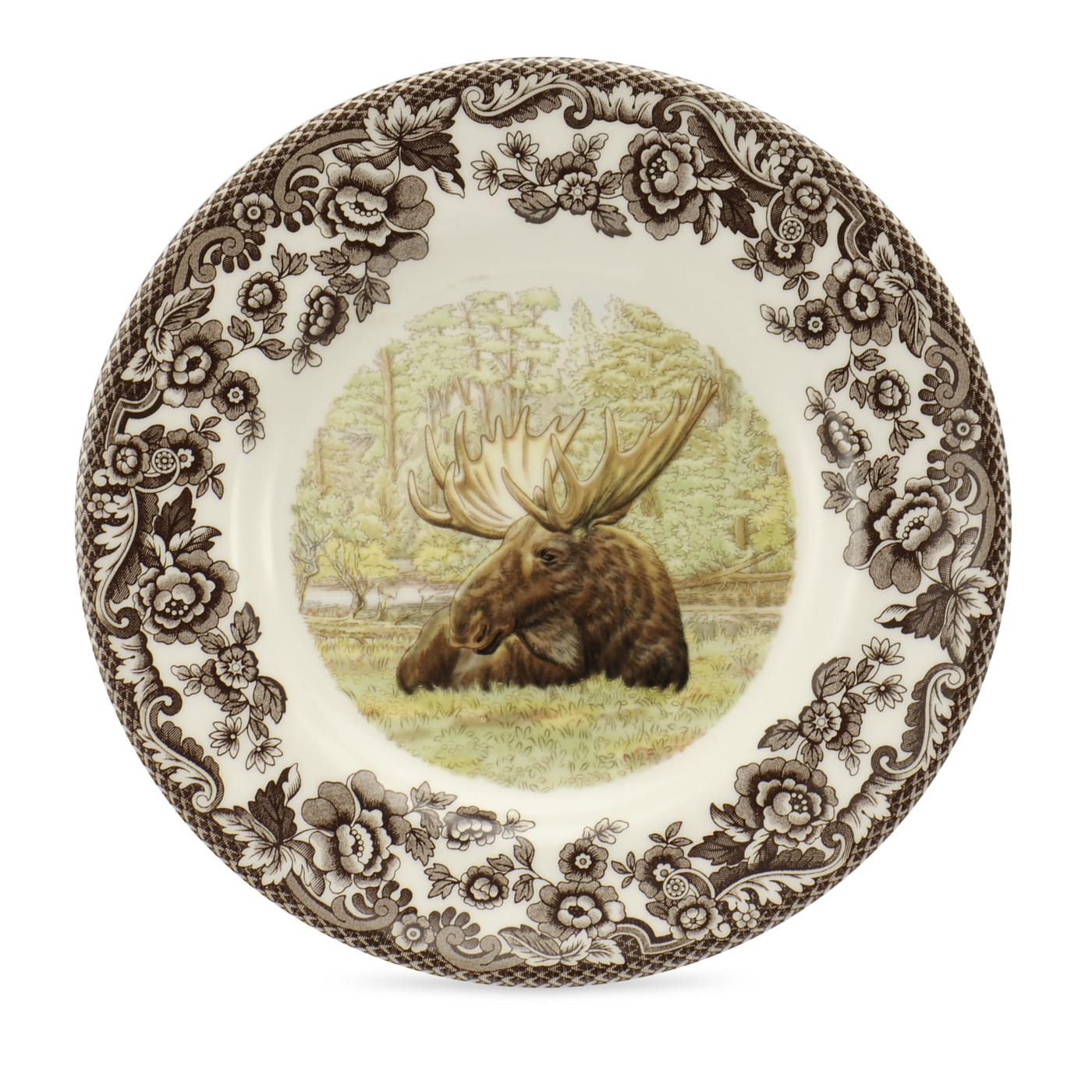 Spode Woodland Bread & Butter Plate, Majestic Moose