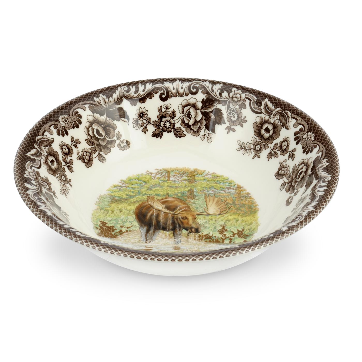 Spode Woodland Ascot Cereal Bowl, Majestic Moose