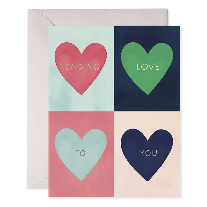 Love To You Hearts Greeting Card