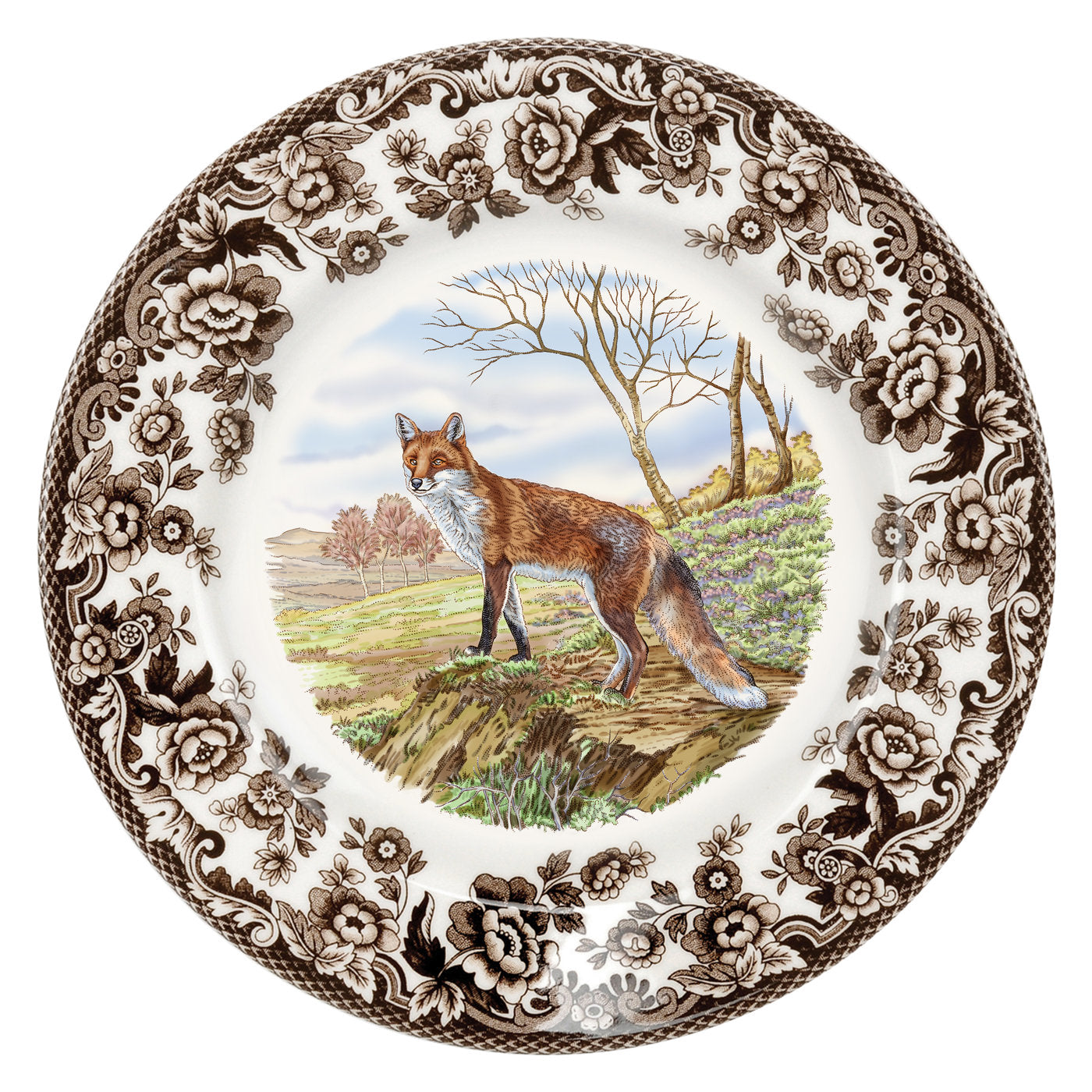 Spode Woodland Salad Plate, Red Fox