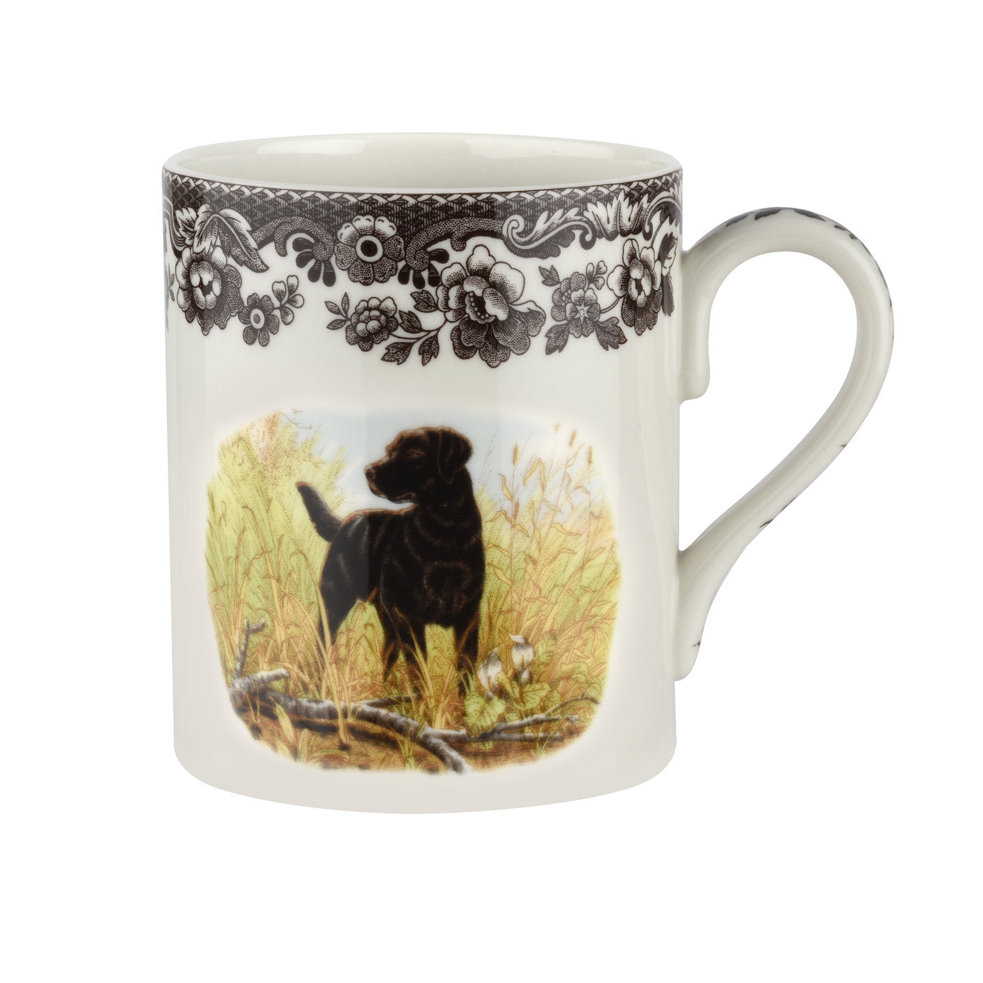 Spode Woodland Mug, Black Labrador Retriever