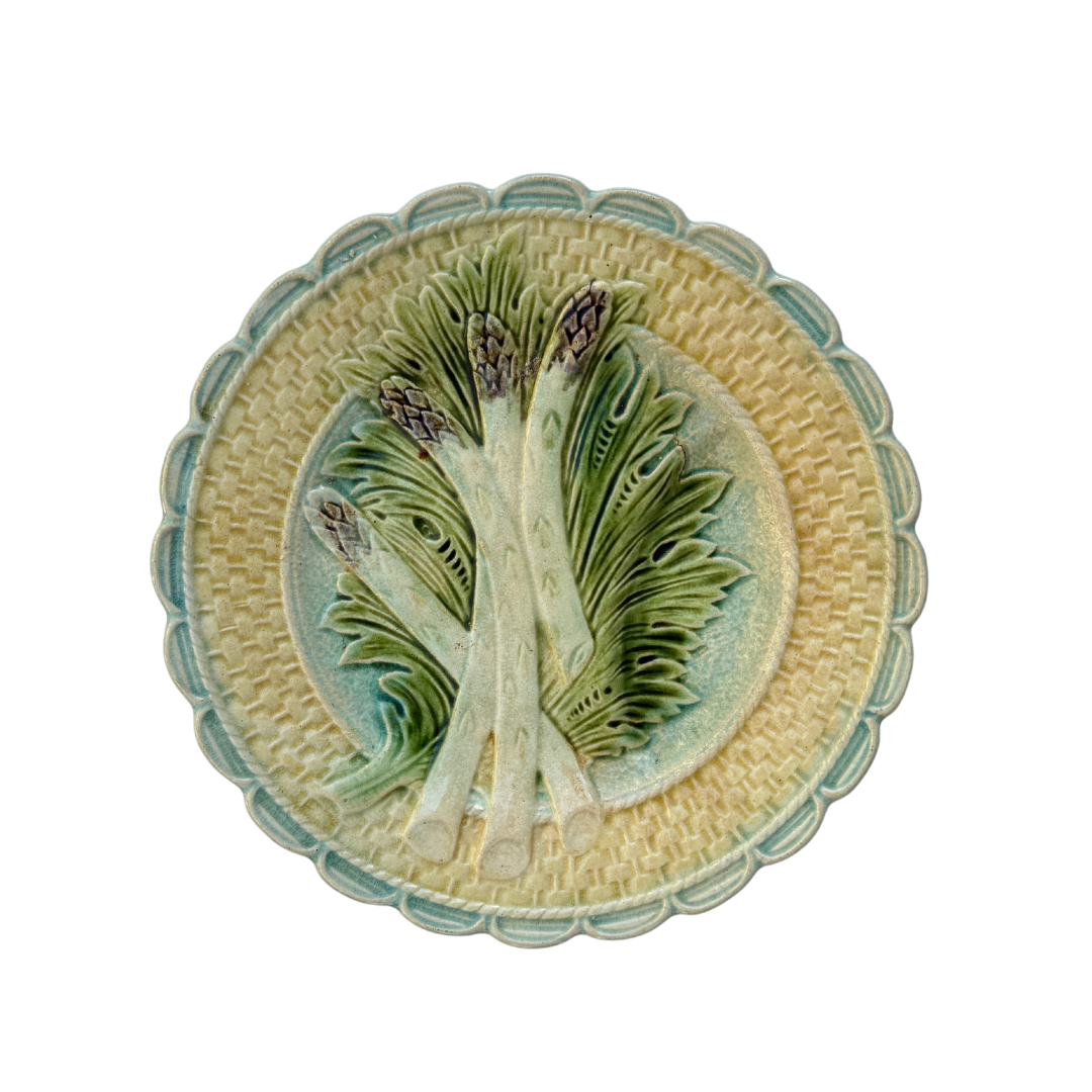 Antique French Asparagus Plate